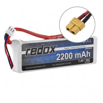 Redox 2200 mAh 7,4V 20C - pakiet LiPo